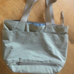 BAGGALLINI Nylon Travel Shoulder Bag  Tan